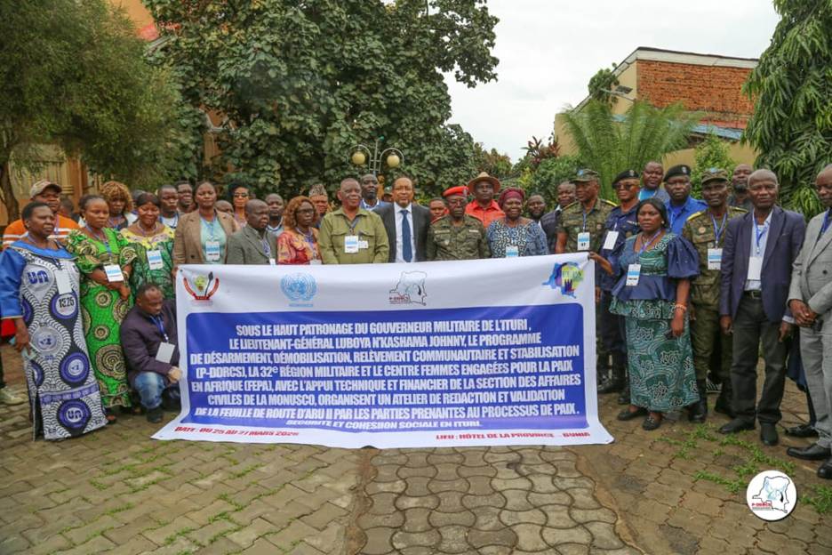 Ituri : Validation à Bunia de la feuille de route du processus de paix d'Aru II par les parties prenantes