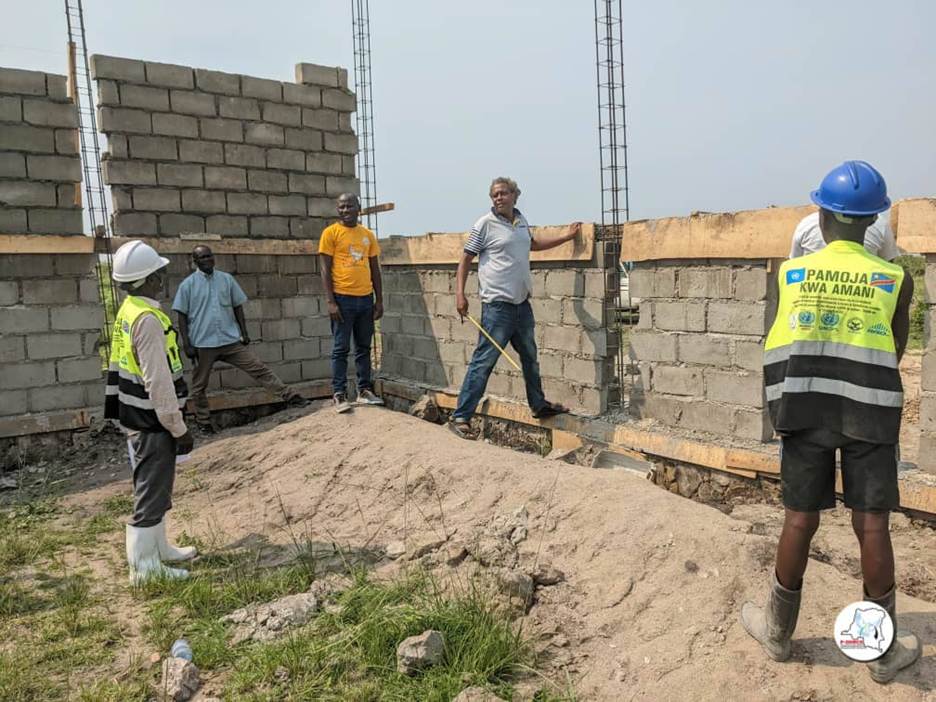 Djugu : Le P-DDRCS suit l'évolution des travaux du Centre de réintégration socio-économique des ex-combattants à Tchomia